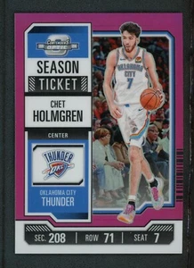 Boleto de temporada óptico púrpura Chet Holmgren 46/75 Panini Contenders 2023-24 - Imagen 1 de 2