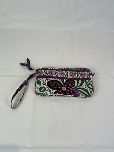 Vera Bradley African Violet Cross Body Wallet Wrist Purse - Picture 1 of 4