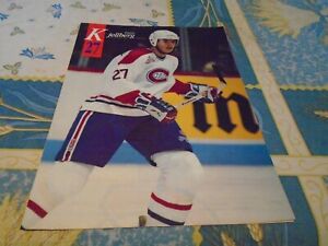 PATRIC KJELLBERG   MONTREAL CANADIENS POSTER COLOR 8 BY 11 1992-1993
