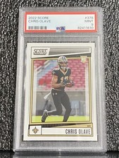 2022 Panini Score Chris Olave 378 Rookie Card PSA 9