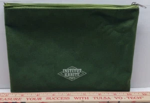 Turkish Airlines First Class Amenity Kit Institut Karite Paris Green Bag Only 8" - Picture 1 of 6