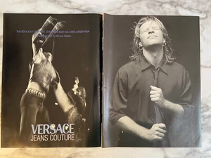 Jon Bon Jovi - Versace Jeans 2-Page Ad - 1996. Photographed By Bruce Weber. - Picture 1 of 3