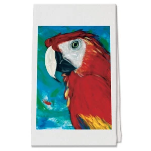 Macaw Parrot Decorative Cotton Kitchen Dish Towel, Pet Gift - Picture 1 of 1