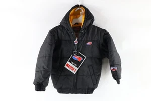 NOS Vintage 90s Streetwear Childrens Size 6 6X Full Zip Hooded Puffer Jacket - Picture 1 of 11