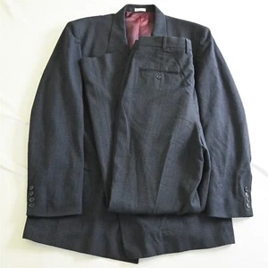 Vtg Cellini 42L 32x34 Blue Double Breasted Mens Jacket Pants Suit - Picture 1 of 12