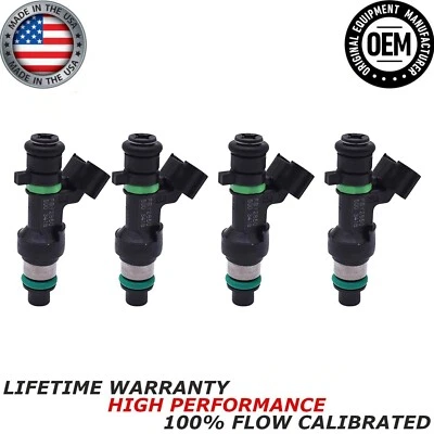 NOVO Conjunto de 4 Injetores de Combustível 2009 2010 2011 2012 2013 2014 Nissan Cube 1.8L I4 Fabricante de Equipamento Original - Imagem 1 de 4