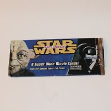 VINTAGE 1997 Star Wars TRILOGY(6) Super Wide Movie Cards