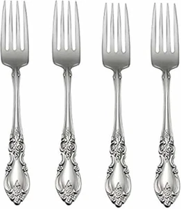 Oneida Louisiana Fine Flatware Dinner Forks, Set of 4, 18/10 Stainless Steel - Picture 1 of 1
