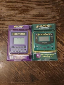 Trademark Global Electronic Handheld Solitaire & Blackjack Game - Picture 1 of 4