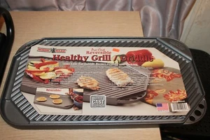 NORDIC WARE Pro Cast Aluminum Healthy Grill Griddle Reversible #169249 USA NEW - Picture 1 of 10