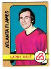 1972-73 O-Pee-Chee #53 Larry Hale Atlanta Flames Rc Opc Sku#Vs1063