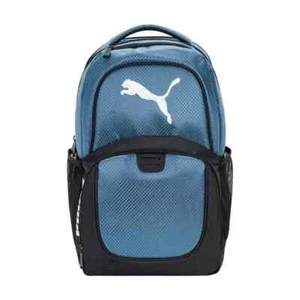 PUMA Challenger Backpack Fully Padded 15” Laptop Pocket Black/ Blue - Picture 1 of 8