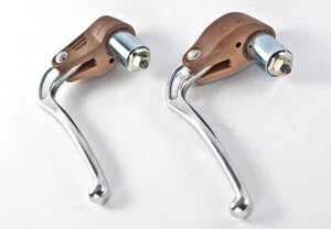 NEW Dia Compe Inverse/Reverse Brake Levers GUM RUBBER retro fixed cycle - Picture 1 of 3