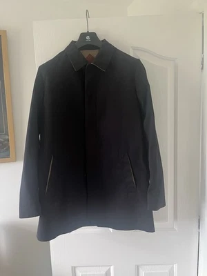 Oliver Sweeney Navy Trench Coat In Navy Size Medium - Image 1 of 3