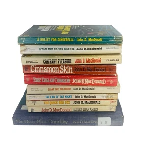 John D MacDonald Lot of 10 Books Vintage - No Duplicates - Foto 1 di 4