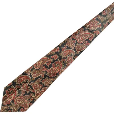 Viva Corbata Verde/Rojo 3.5" Hombres Poliéster Oficina Inteligente Trabajo Ropa Diseñador Cachemira Foto 1 de 4