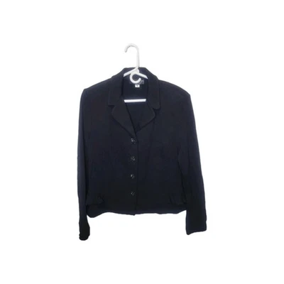 Suéter De Colección St. John Colección Marie Gris Noche Otoño 2001 Negro Botón Talla 14 Foto 1 de 4