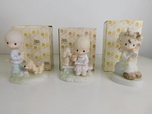 Precious Moments Lot of 3 Vintage 78 79 81 Collectors Club Figurines with Box - Picture 1 of 10
