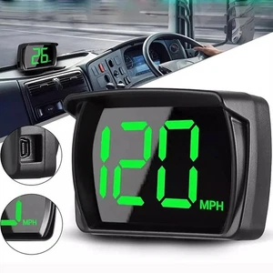 GPS Digital Speedometer Car Truck Motorcycle Head Up Display Odometer Meter HUD - Picture 1 of 12