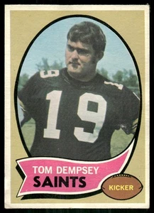 Tom Dempsey New Orleans Saints #140 1970 Topps Football Card Rookie - Picture 1 of 2