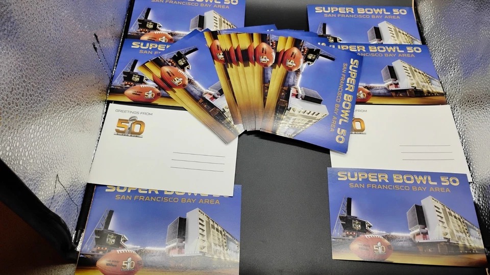 Lote De Colección (33) Postales SUPER BOWL 50 L EDICIÓN LIMITADA Denver Broncos Carolina  Foto 1 de 1