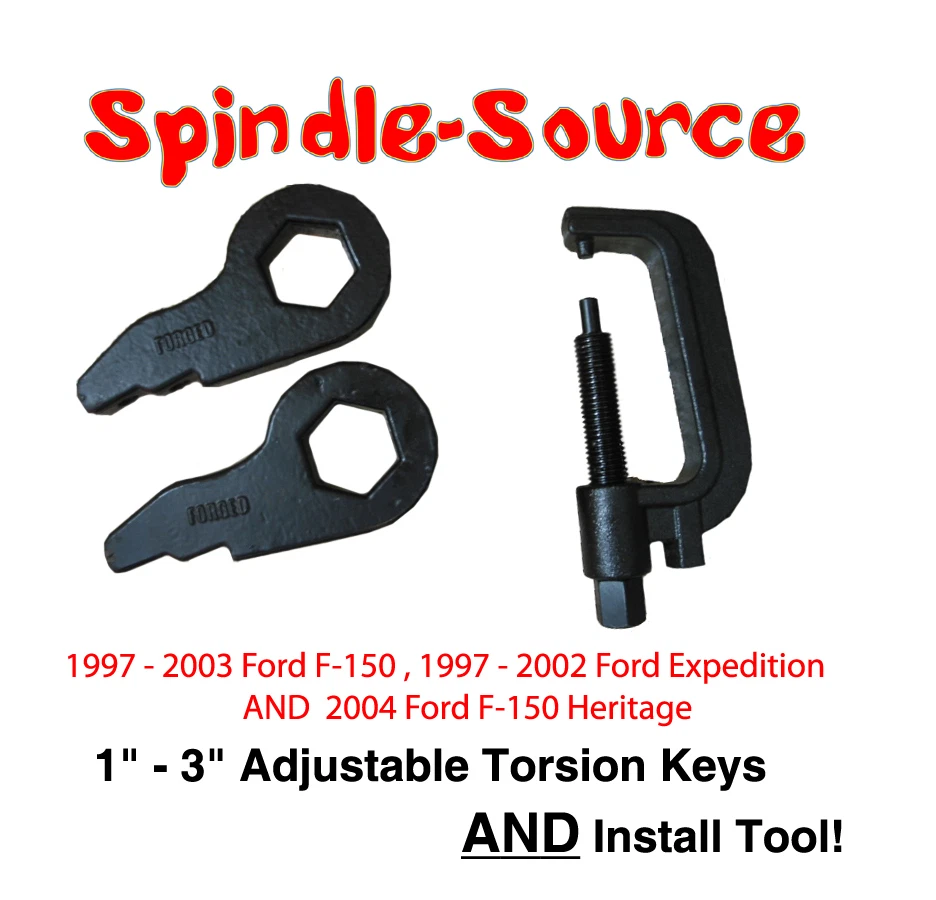 Llaves de torsión de 1-3" nivelación de elevación + HERRAMIENTA DE INSTALACIÓN PARA 97-03 Ford F-150 Expedition Foto 1 de 1