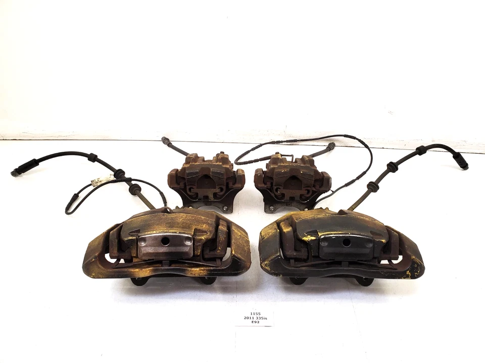 ✅ 07-13 OEM BMW E90 E92 E93 335 Juego de pinzas de freno delanteras traseras para conductor pasajero Foto 1 de 4