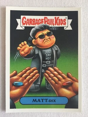 Garbage Pail Kids 2019 Topps Sticker We Hate The ‘90s Films Matt Rix 19b Matrix - Image 1 of 2
