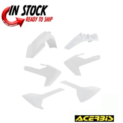 KIT CARROCERÍA COMPLETA PLÁSTICO GUARDABARROS ACERBIS 23 BLANCO HUSQVARNA 2018-23 TC85 2686457705 Foto 1 de 3