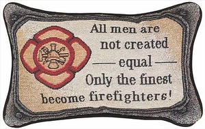 FIREFIGHTERS PILLOW - GIFT FOR THE FIREMAN - FIREFIGHTER - FIRST RESPONDER - Picture 1 of 1