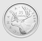 Canada 2024 25 cents roi Charles III première frappe pièce quart 25c rouleau BU