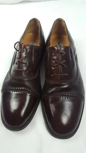 Mezlan Marin Oxford Dress Shoes Burgundy  Sz 11.5 / Made in Spain / Leather - Picture 1 of 8