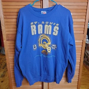 VTG St Louis Rams Sweatshirt XL ABC Sports Monday Night Football 90's - Picture 1 of 4