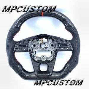 Carbon Fiber Steering Wheel fit For Hyundai 2021 2022-2024 KIA SELTOS SX TURBO - Picture 1 of 9