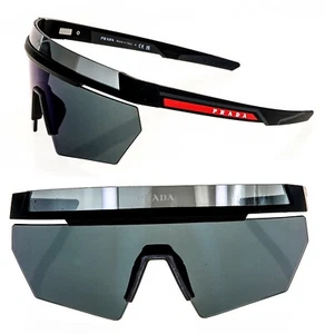 PRADA 01Y Linea Rossa IMPAVID Sonnenbrille schwarz blau Schutz Unisex PS01YS - Bild 1 von 9
