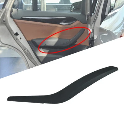 Para BMW X1 E84 2009-15 Lado del conductor izquierdo Negro Manija de puerta interior Panel de tracción Borde Foto 1 de 4