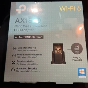 TP-Link AX1800 Nano WiFi 6 Wireless USB Adapter Archer TX20U Nano New Sealed Box - Picture 1 of 3