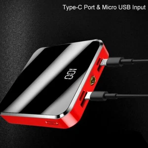 MINI Power Bank 20000mah Portable Batterie Externe Chargeur Type C Micro USB - Zdjęcie 1 z 6