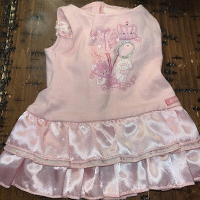 Muñeca American Girl Bonita Rosa Conjunto Vestido Volantes Lazo I Love Music E1 Foto 1 de 2
