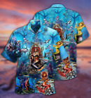 Mermaid Queen Style 3D HAWAII SHIRT US SIZE ALL OVER PRINT FATHER DAY GIFT