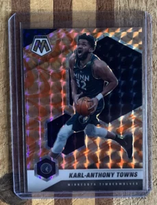 2020 Panini Mosaic Orange Reactive KARL-ANTHONY TOWNS #124 - Timberwolves - Picture 1 of 2
