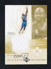 2001 Upper Deck Ultimate Collection Game Jersey Patch Gold 31/50 Michael Jordan