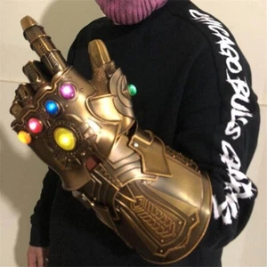 Avengers: Infinity War Thanos Infinity Gauntlet 1:1 Full Metal LED Props Gloves - Picture 1 of 12