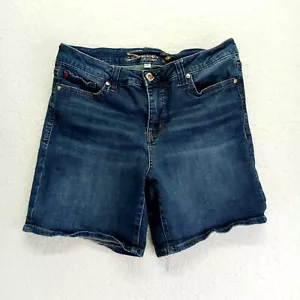 Pantaloncini jeans Seven 7 donna 8 (31) blu denim elasticizzato misto cotone vita media - Foto 1 di 10