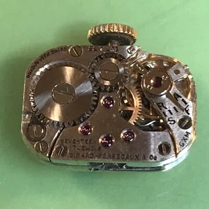 Girard Perregaux Cal. 52 Ladies Movement 17j Watch Parts/Repair Runs V77 - Picture 1 of 3