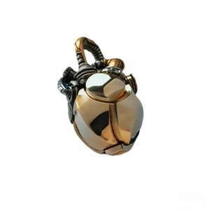 Mechanical Heart Charm With Realistic Defeat Bronze Bronze For Jewelry Keychain - Picture 1 of 8