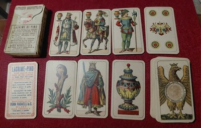 mazzo carte vintage Armanino Genova  anno 1906, Italiane a figura intera - Immagine 1 di 4