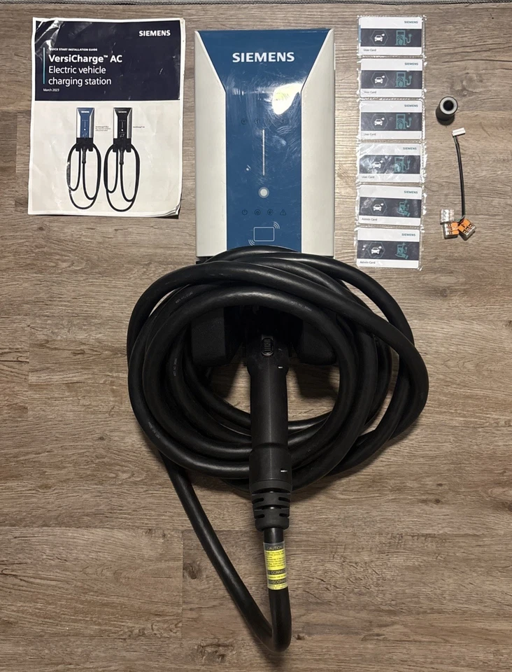 西门子 VersiCharge 蓝色交流电动汽车充电站 EVSE 48A 带 MODBUS — 第 1/4 张图片