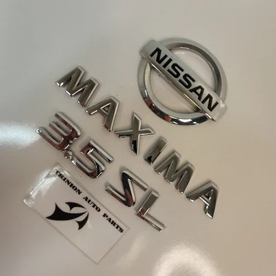 2004-2008 Nissan Maxima 3.5 SL Emblem Set Chrome OEM Foto 1 de 3