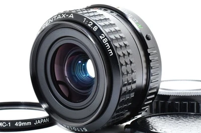 [Exe+5] SMC PENTAX-A 28mm f/2.8 lente grande angular MF para montagem K do Japão #0045 - Imagem 1 de 4